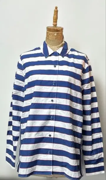 LACOSTE 보더 셔츠 L 새상품급