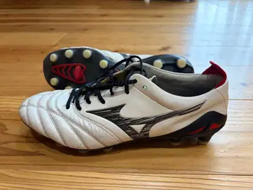 MIZUNO 축구 스파이크 화이트 블랙 레드