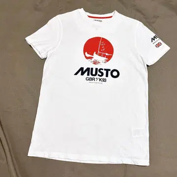 MUSTO 무스트 도쿄 T셔츠 화이트 남성용 S 반팔 세일링