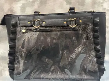 하트 버클 인조 가죽 프릴 토트백 자카마트 이타백