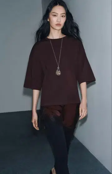 ZARA 레이스 콤비 티셔츠