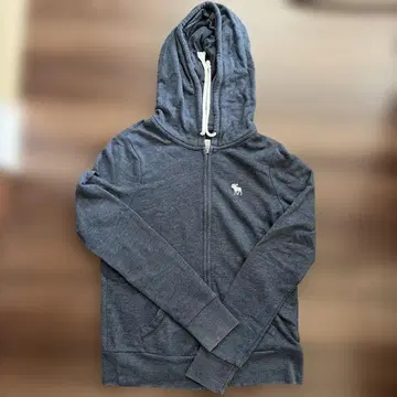 Abercrombie & Fitch 지퍼 후드티 그레이