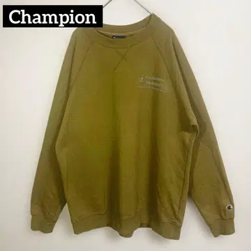 Champion 맨투맨 래글런 소매 카키 남성용 M