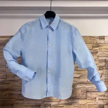 1회 착용만 새상품급 ZARA 남성용 린넨 셔츠 클리닝 완료