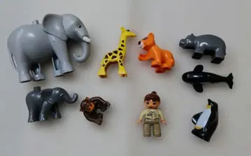 LEGO 레고 듀플로 동물원 동물 사육사