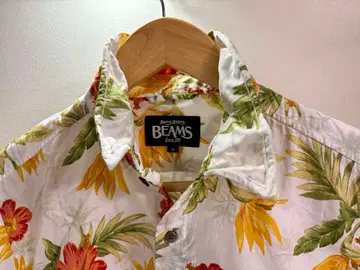 BEAMS 아로하 셔츠 반팔 셔츠 꽃무늬 M 사이즈