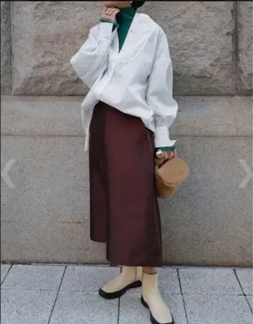 machatt 마차트 새틴 트윌 스커트