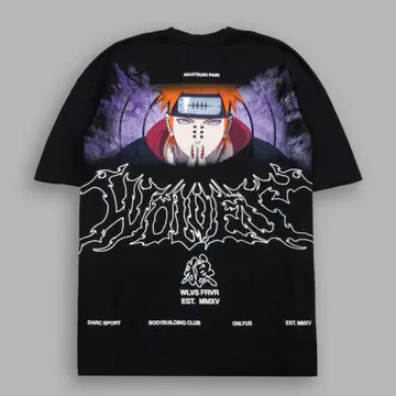 최종 콜라보 DARC SPORT NARUTO 페인 아카츠키 오버 사이즈 셔츠