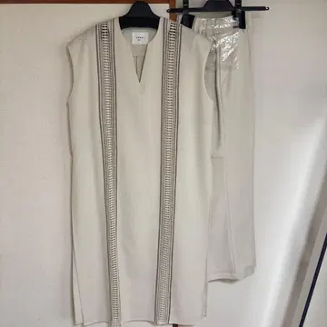 AMERI VINTAGE 셋업 팬츠 화이트