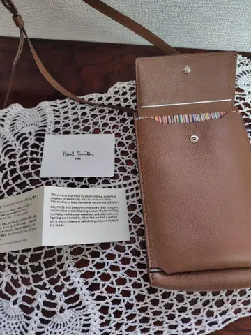 Paul Smith 스마트폰 숄더백 브라운