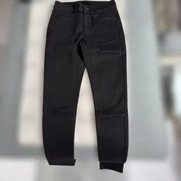 UNIQLO JEANS 스키니 데님 팬츠 블랙