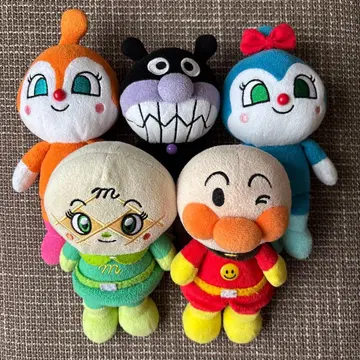 호빵맨 봉제 인형 5개 세트