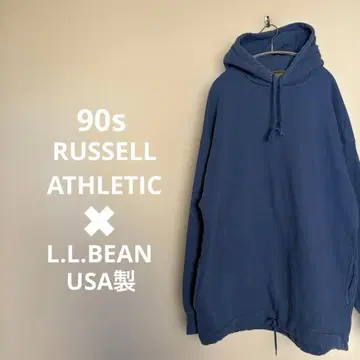 90s RUSSELL ATHLETIC L.L.BEAN USA제 후드티