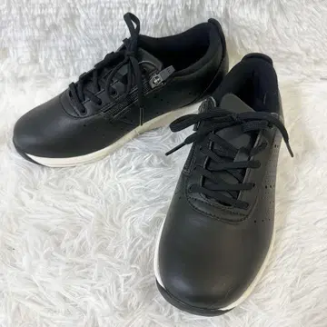 MIZUNO 스니커즈 블랙 사이드 지퍼 굿 무빙 23.5cm