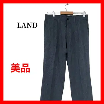 23구 HOMME 슬랙스 팬츠 마 혼방 그레이 M 린넨 B2259