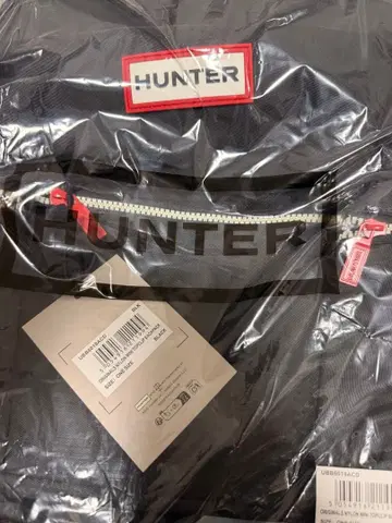 HUNTER 블랙 백팩