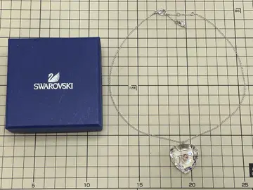 50 SWAROVSKI 스와로브스키 크리스탈 하트 목걸이 핑크