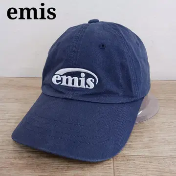 emis 여성용 모자 네이비 자수 로고