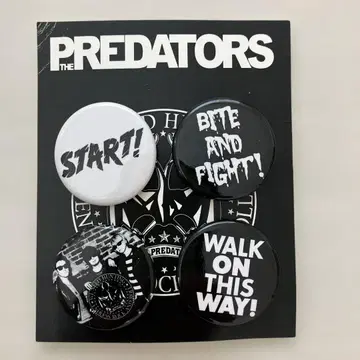 THE PREDATORS 캔뱃지 4개 세트