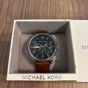 MICHAEL KORS 남성용 손목시계 쿼츠 가죽 벨트