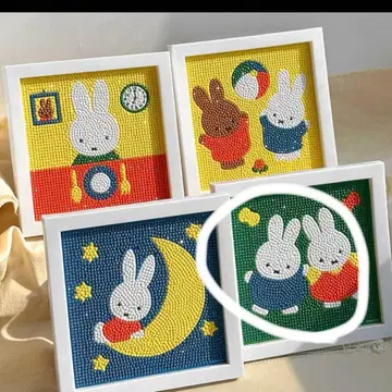 miffy 미피 DIY 다이아몬드 페인팅 액자 포함