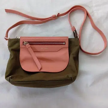 Paul Smith 숄더백 올리브 그린/핑크