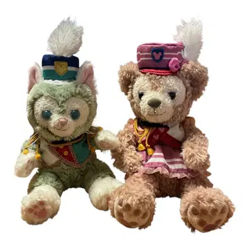디즈니 봉제 인형 2개 세트 마칭 팬 셰리메이 젤라토니