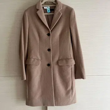 UNIQLO 유니클로 체스터 코트 베이지 S 사이즈 캐시미어 혼방 울