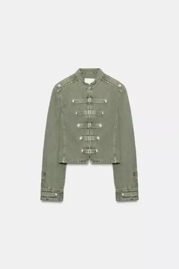 zara 버튼 디테일 핏 자켓