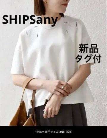 SHIPS any 쉽스 반팔 T셔츠 티셔츠 꽃 자수