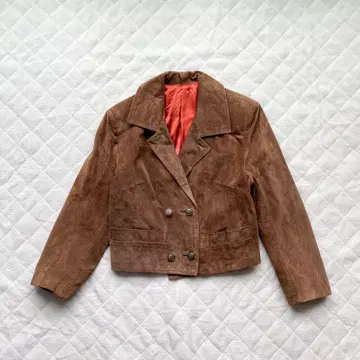 90s vintage 레트로 스웨이드 더블 브레스트 자켓 아카이브