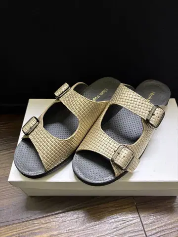 Hush Puppies 여성용 뮬 샌들 골드 벨트 M