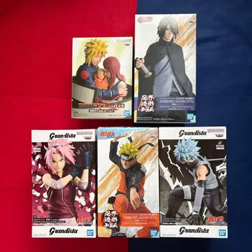 NARUTO 피규어 5개 세트 나루토 사쿠라 카카시 사스케 미나토