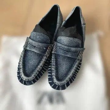 ZARA 데님 로퍼 37 24cm