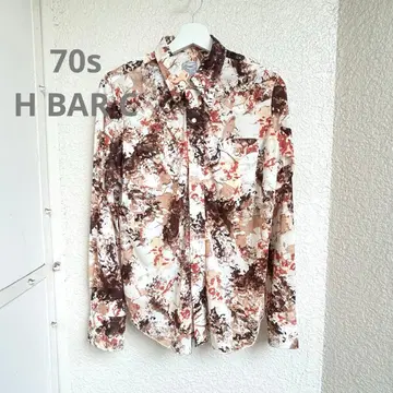 [70s] H BAR C (에이치바씨) 웨스턴 셔츠 패턴 셔츠 L 사이즈