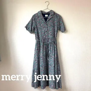 새상품급 merry jenny flower 셔츠 맥시 원피스 꽃무늬