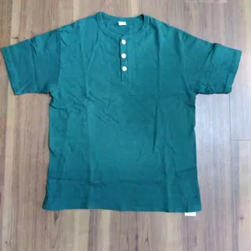 WAREHOUSE 헨리넥 T셔츠 그린 L사이즈