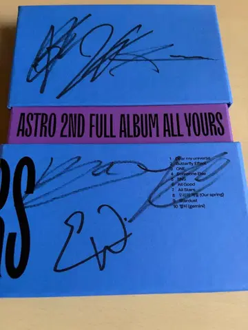 ASTRO 2ND FULL ALBUM ALL YOURS 친필 사인