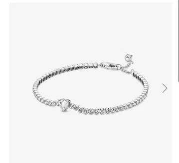 Pandora Sparkling Heart Tennis Bracelet