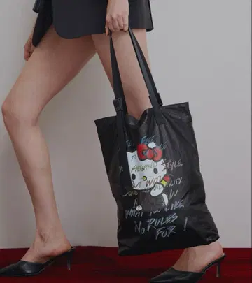 HELLO KITTY x Ameri NYLON TOTE BAG 블랙 새상품