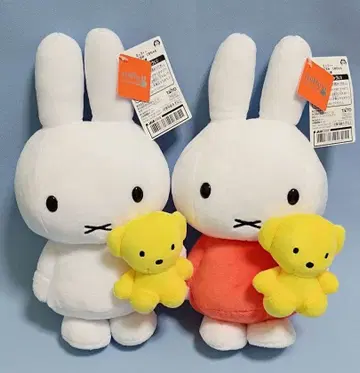 [ 가격 인하 ] 미피 miffy with 봉제 인형 곰돌이 전 2종 세트