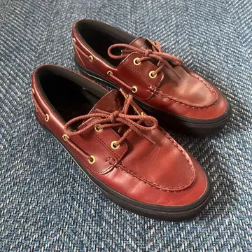 VANS 데크 슈즈 브라운 가죽