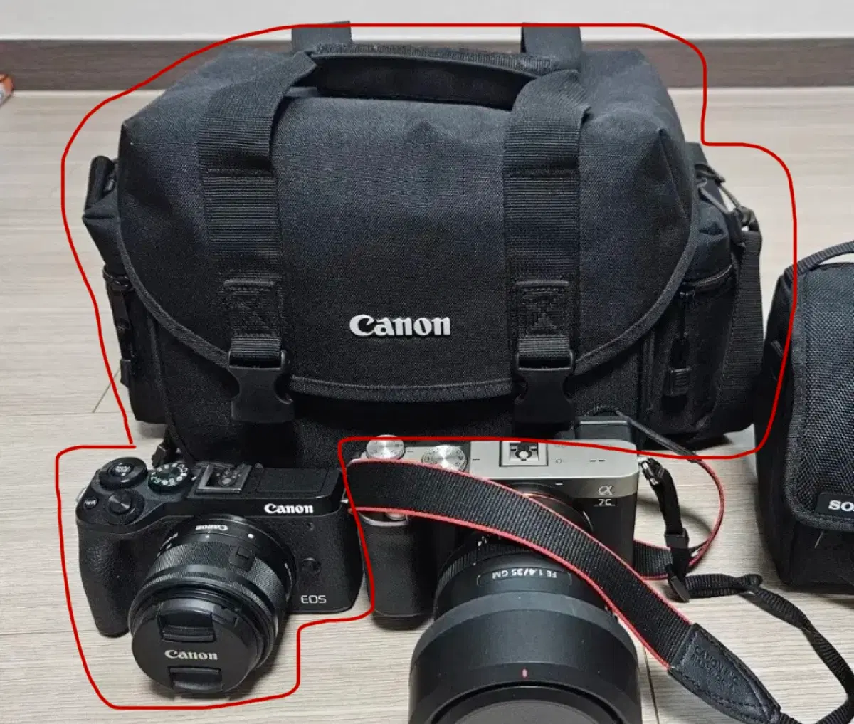 캐논 EOS M6 MARK II 최저가(바디,가방,악세서리, 배터리, 충전기 기타등등) 최저가