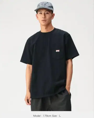 BEAMS 포켓T셔츠 블랙