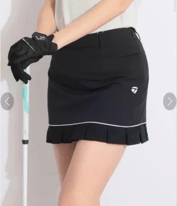 테일러메이드 골프 발수 스트레치 일체형 페치 팬츠 부착 메쉬 플리츠 스커트