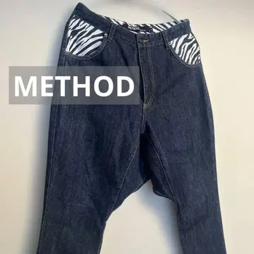 가격 대폭 인하! METHOD 메소드 사루엘 데님 팬츠 M