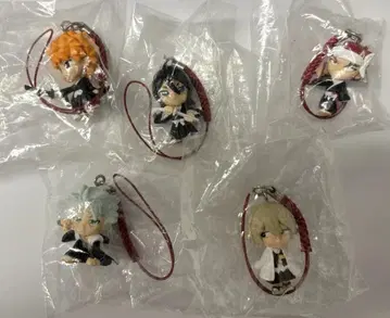 BLEACH 편직 끈 스트랩 피규어 5체 세트
