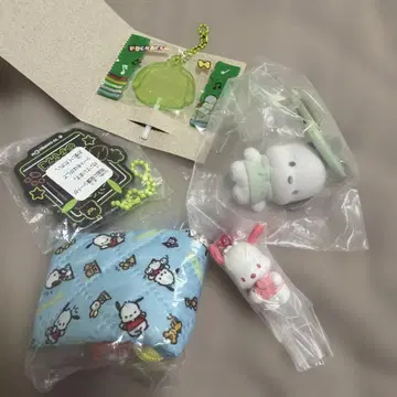 산리오 포차코 캡슐 토이 마스코트 5종 세트