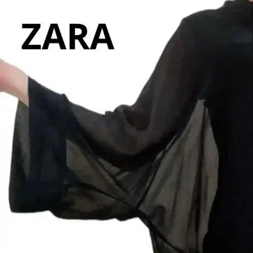 ZARA WOMAN 시어 풀오버 블라우스 티셔츠 쉬폰 시스루