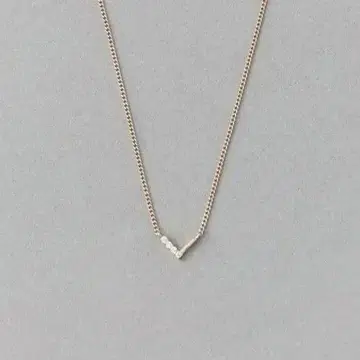 컨디션 최상 ete 레이어드 비쥬 목걸이 V자 핑크 골드